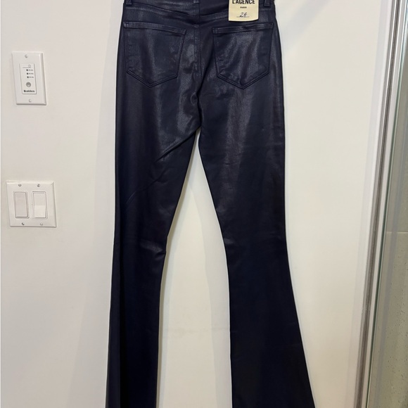 L'AGENCE Deep Blue MARTY High Rise Flare - Picture 5 of 6